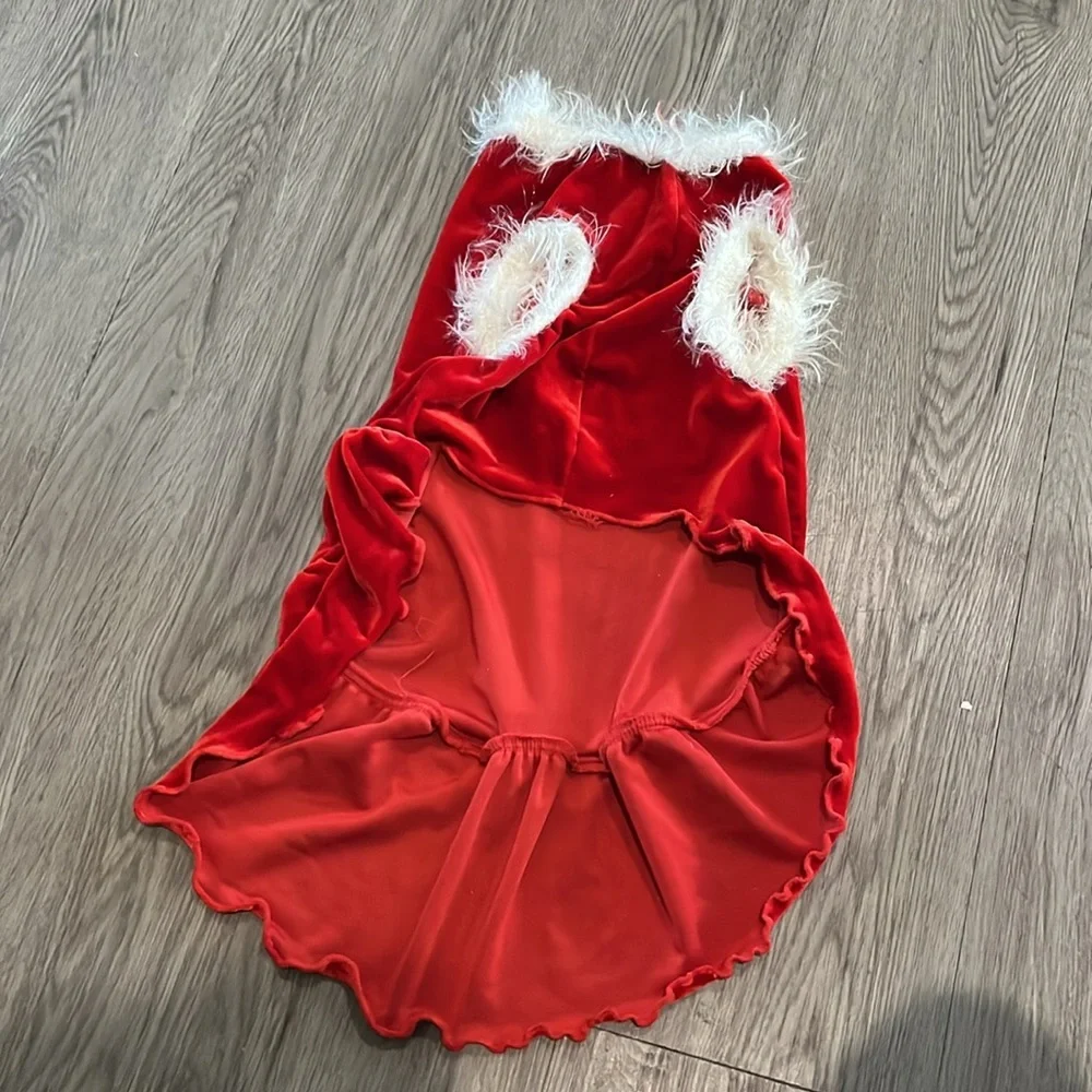 Hip Doggie velvet Christmas dress in XS big dog🐶💕